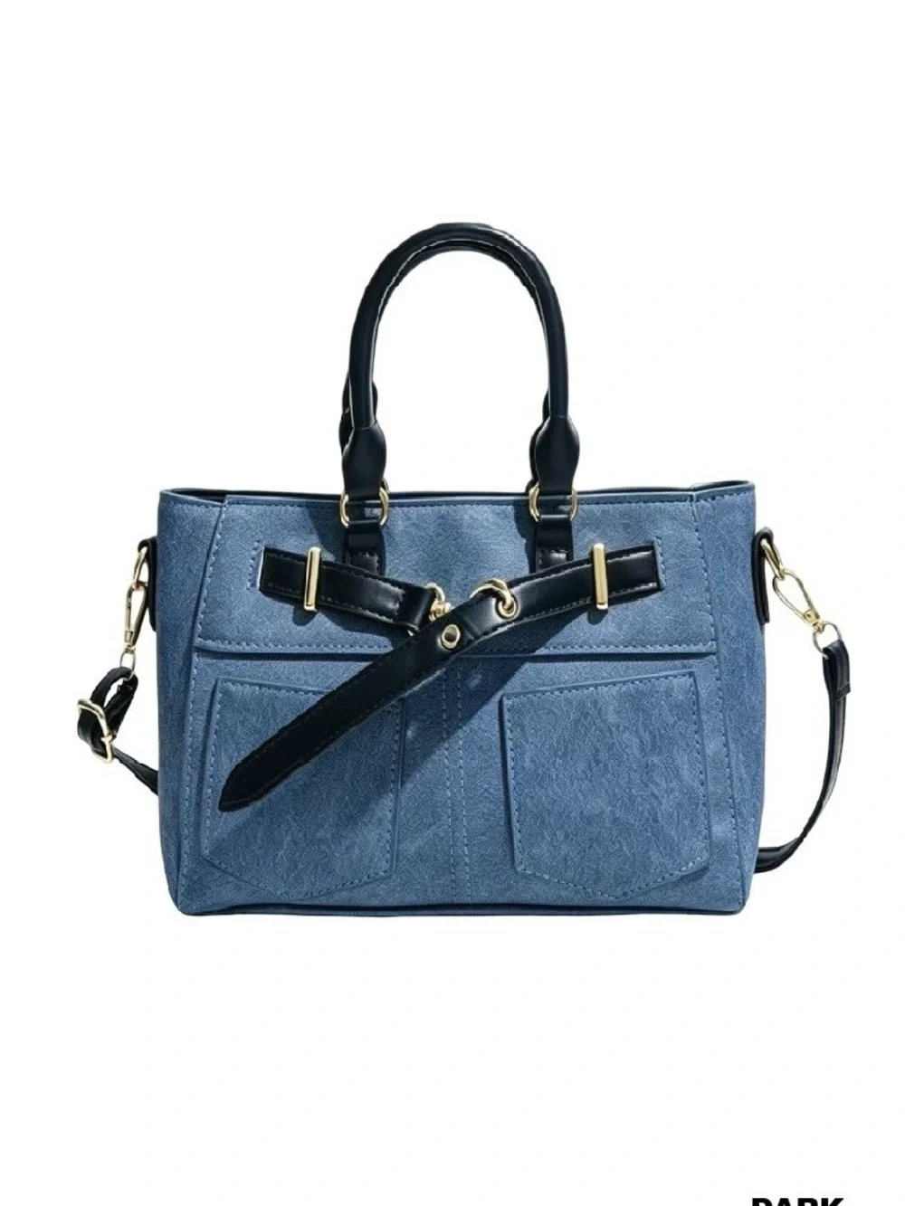 DENIM POCKET PATCH TOTE BAG
